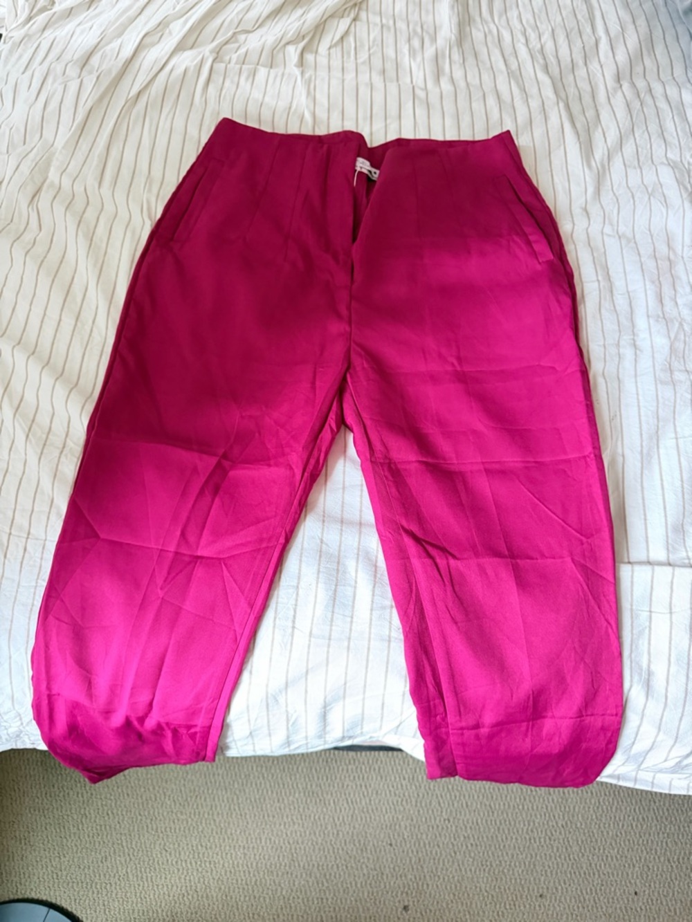 Women's Pink Purple Casual Pull-On Pants